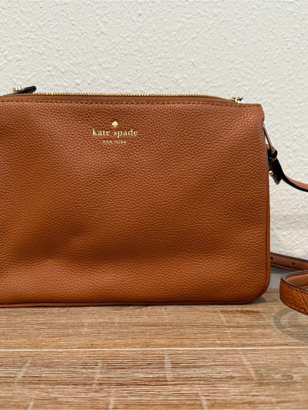 Kate Spade New York Brown Leather Crossbody Bag